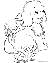 220x269 Amazing Coloring Pages Of Puppies Cute Puppy Sheets