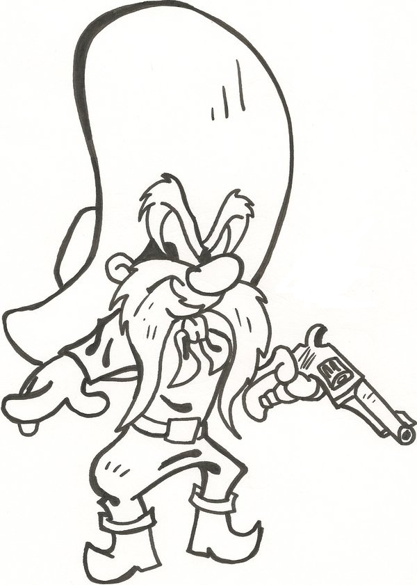 600x841 Yosemite Sam Coloring Coloring Pages