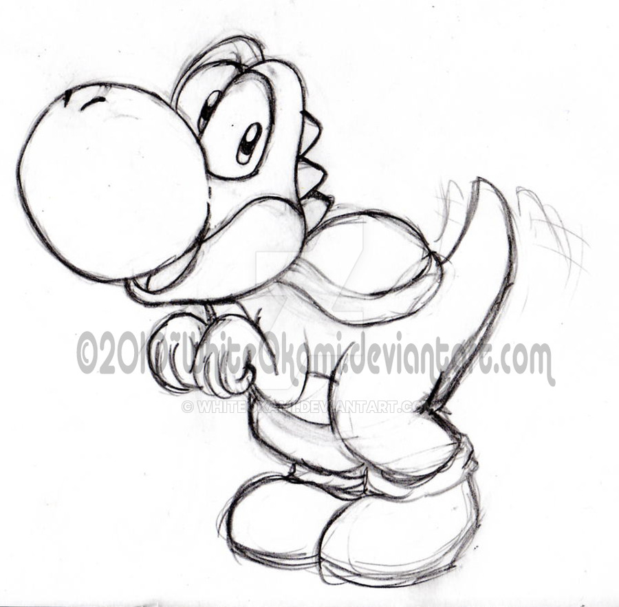 900x882 Yoshi Sketch By Whiteokami
