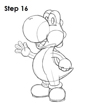 300x388 How To Draw Yoshi