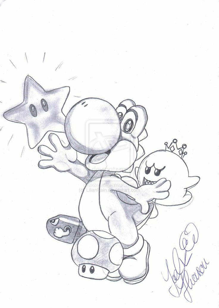 736x1034 Drawn Collage Mario