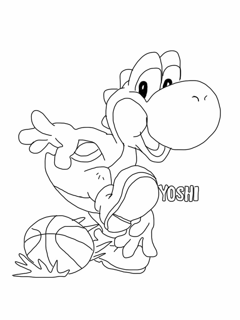 768x1024 Printable Yoshi Coloring Pages Coloring Me