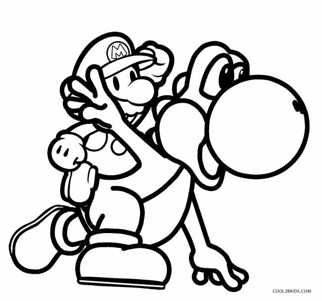 650x607 Printable Yoshi Coloring Pages For Kids Cool2bkids