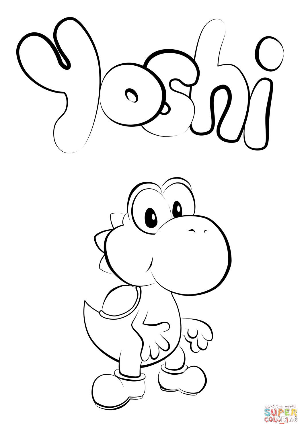 1060x1500 Baby Yoshi Coloring Page Free Printable Coloring Pages