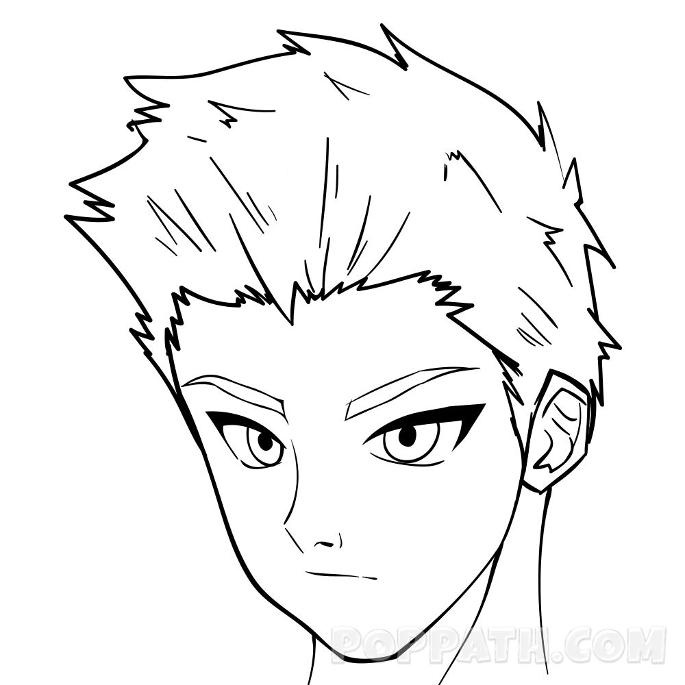 1000x1000 How To Draw A Young Man Pop Path