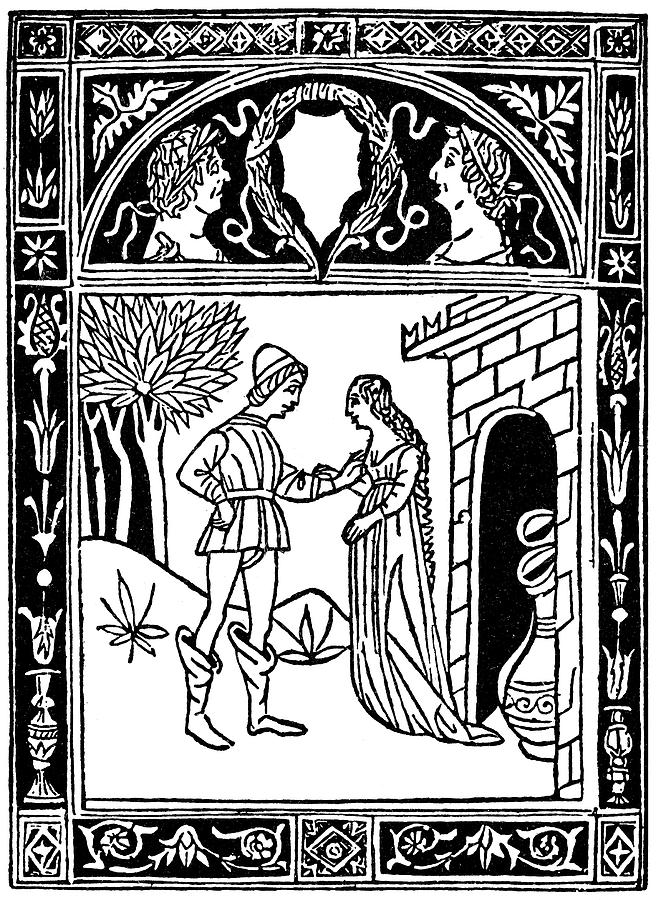 656x900 Aesop Thais Amp The Youth Drawing By Granger