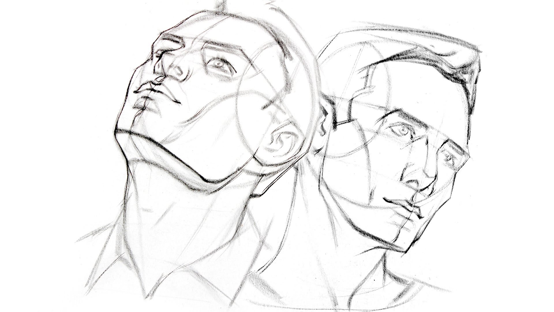 1920x1080 Perspective Drawing Of Face How To Draw The Head From Extreme