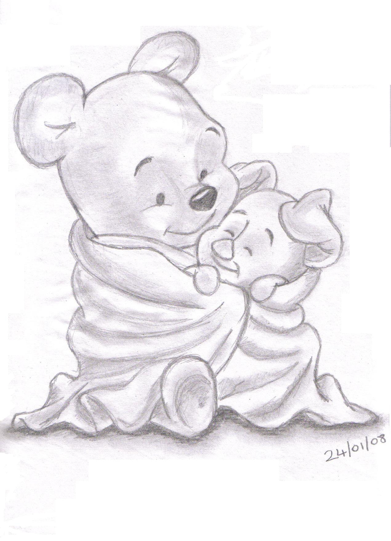 1270x1754 Pencil Drawings Of Winnie The Pooh Winnie The Pooh And Tigger Time