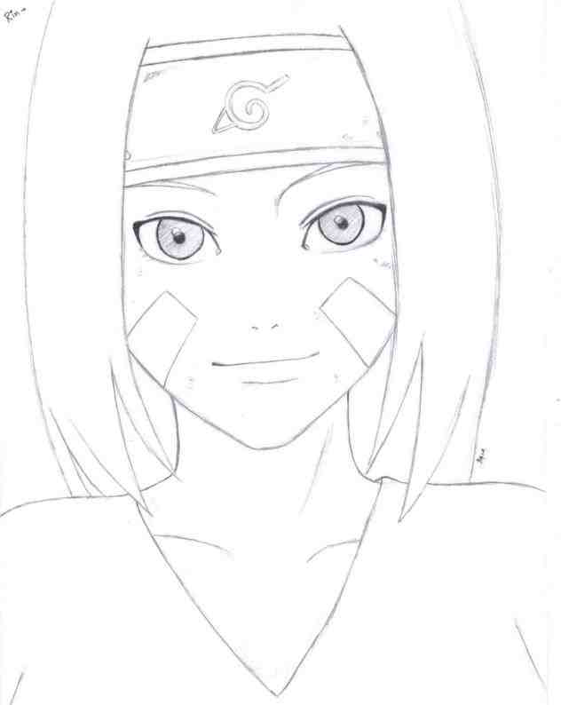 632x794 Pencil Easy Naruto Pencil Sketch And In Color Drawing Kakashi
