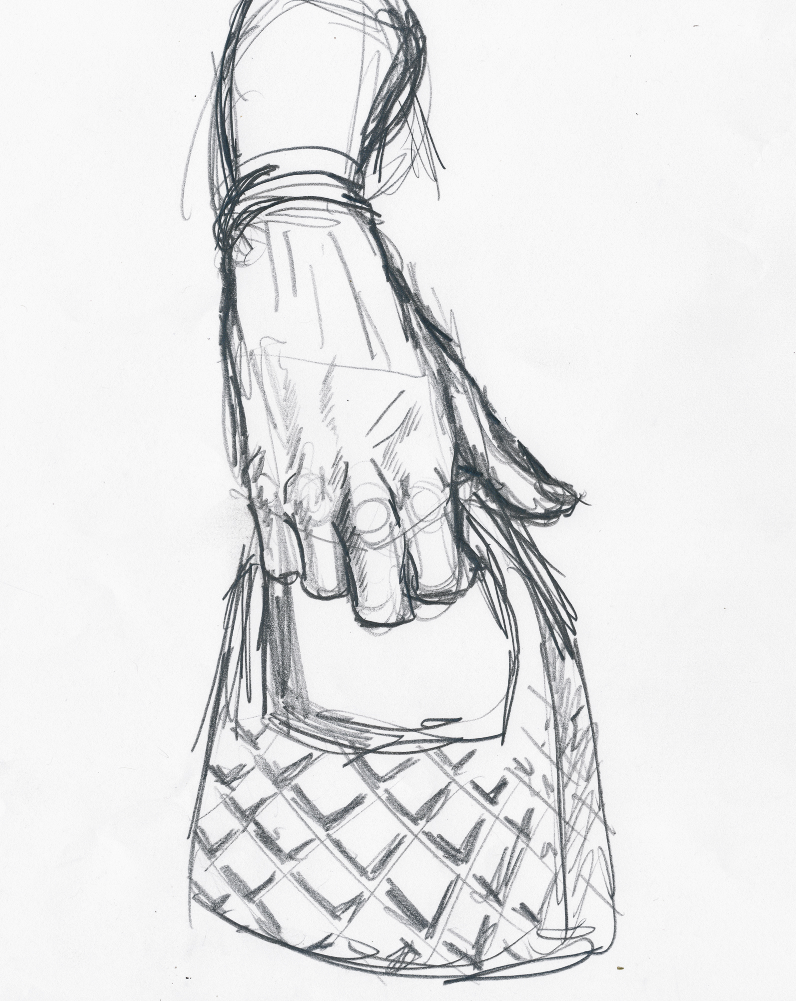 1591x2000 Pencil Sketches Of Purses How To Draw A Handbag Real Easy