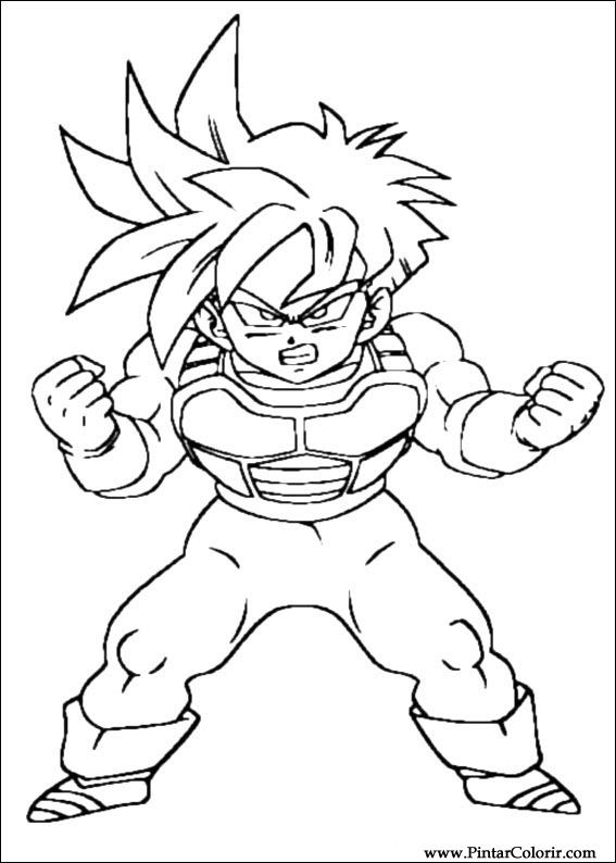 567x794 Drawings To Paint Amp Colour Dragon Ball Z