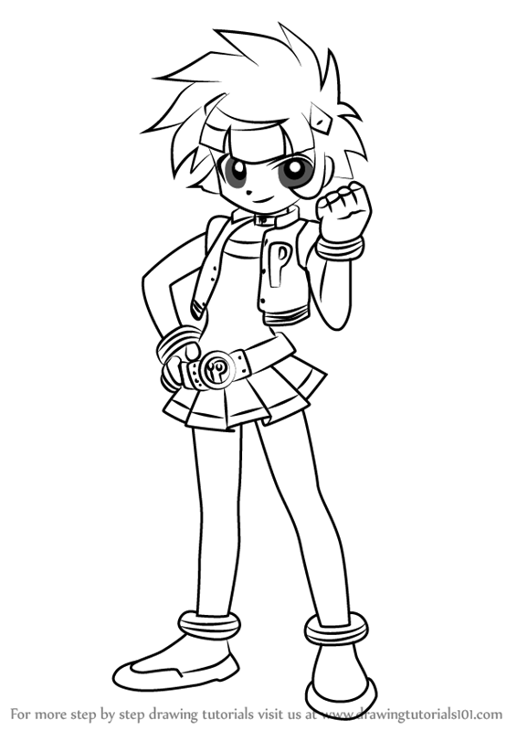 566x800 Learn How To Draw Kaoru Matsubara From Powerpuff Girls Z