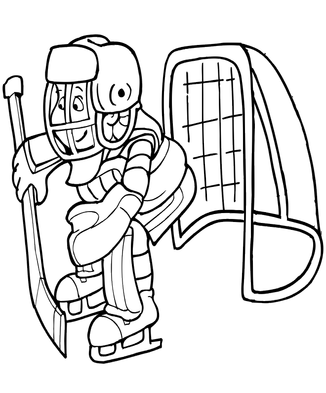 660x795 Goalie Coloring Page Hockeyzamboniice Sports