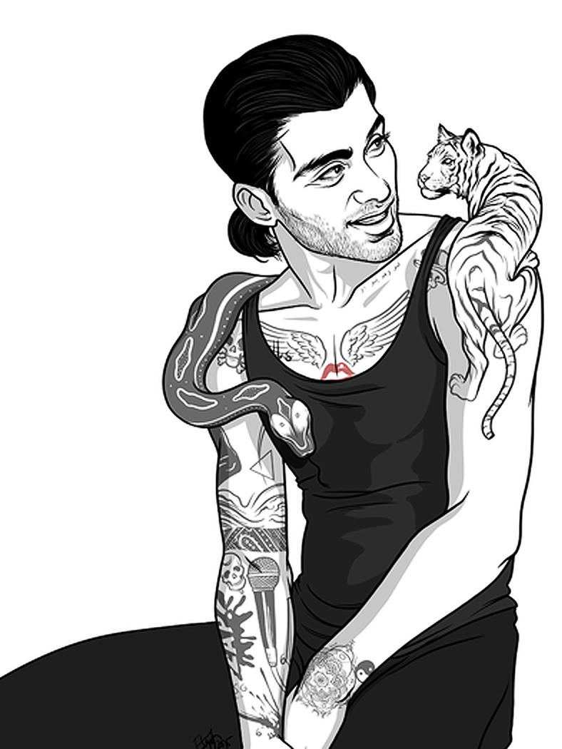 Zayn Malik Cartoon Drawing at GetDrawings | Free download