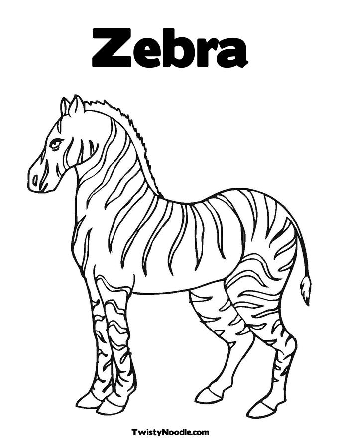 685x886 Zebra Coloring Pages