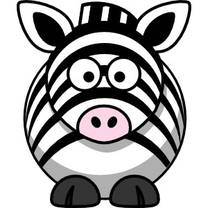 300x300 Zebra Clipart Easy