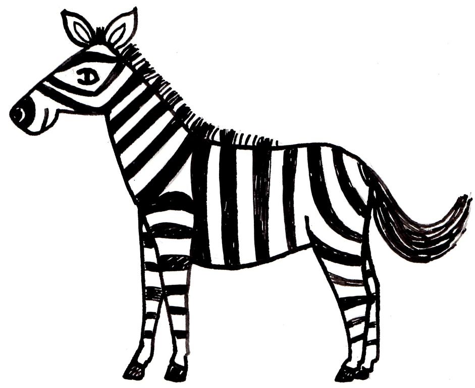 941x768 Cartoon Zebra Coloring Pages Fitfru Style Printable Zebra