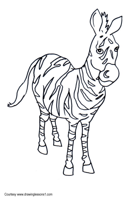 520x780 Wedding Cakehow To Draw A Cartoon Birthday Cake Zebra Wedding Cake