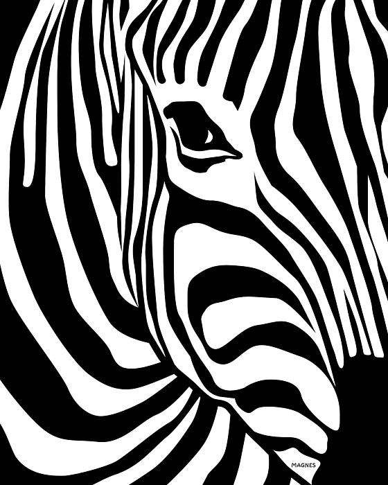 560x700 Zebra Print By Ron Magnes Paintng On Wood Amp Canvas