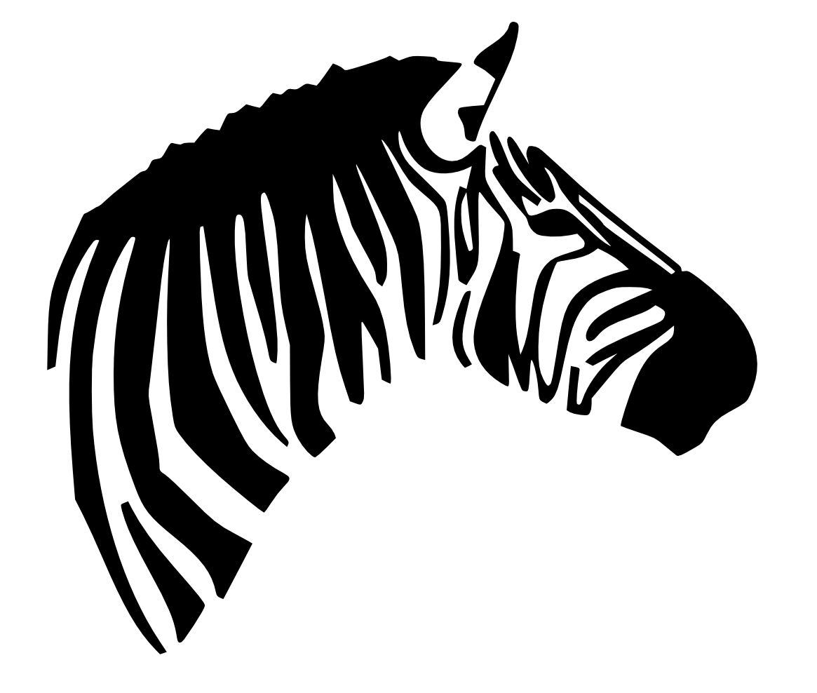 1165x988 Zebra Side View Face Books Worth Reading Svg File