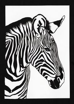 236x333 Zebra Zentangles Acrylic Pens On Canvas By Artistdodo On Etsy