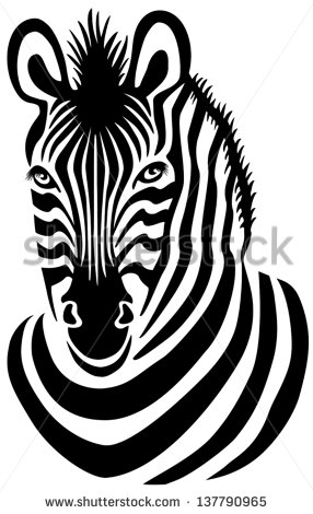 286x470 Drawn Zebra Face