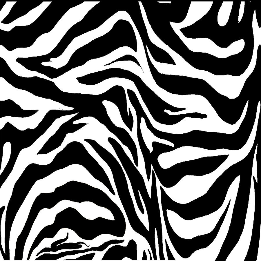900x900 Zebra Print Digital Art By Paintings By Gretzky