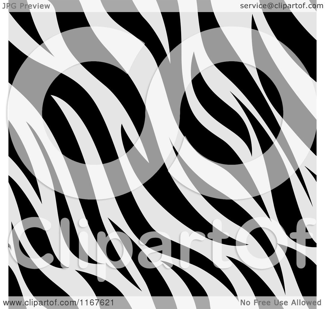 1080x1024 Cartoon Of A Seamless Zebra Stripes Animal Print Pattern