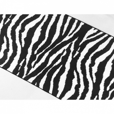380x380 Decorative Cotton Zebra Print Table Runner
