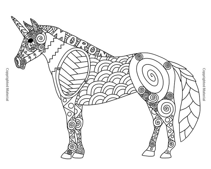 736x588 476 Best Coloring Horse, Zebra Images On Adult