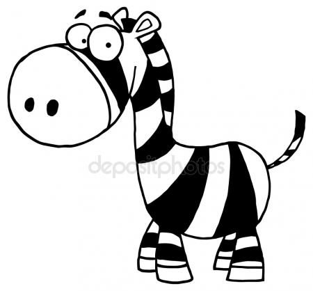 450x418 Zebra. Vector Drawing Stock Vector Marinka