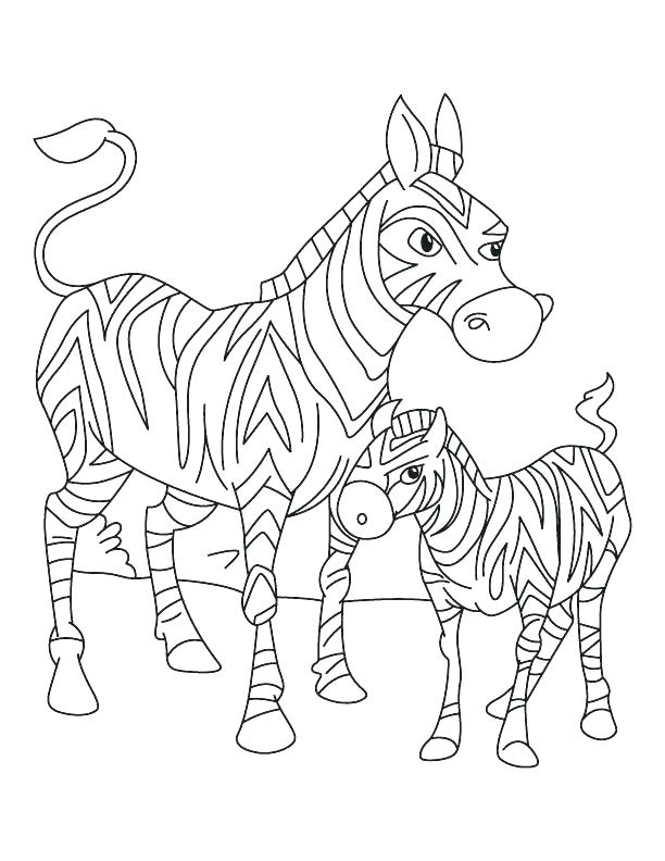 612x792 Coloring Pages Of Zebras Zebra Eating Grass Coloring Page Coloring