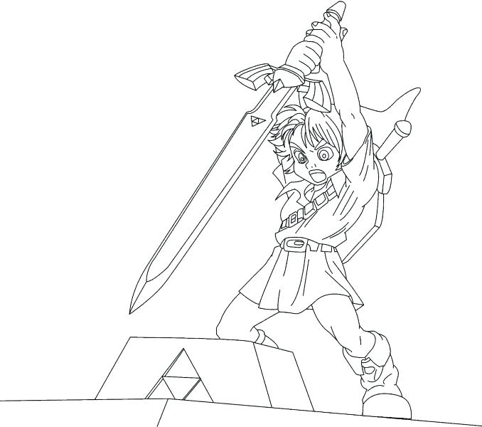 678x600 Best Legend Of Zelda Link Coloring Pages Crayola Photo Wind Free