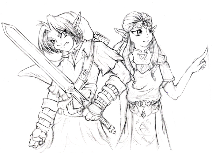 692x500 Link And Zelda