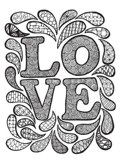 416x550 Coloring And Zen Doodle Love Doodles, Artist And Cloth Paper