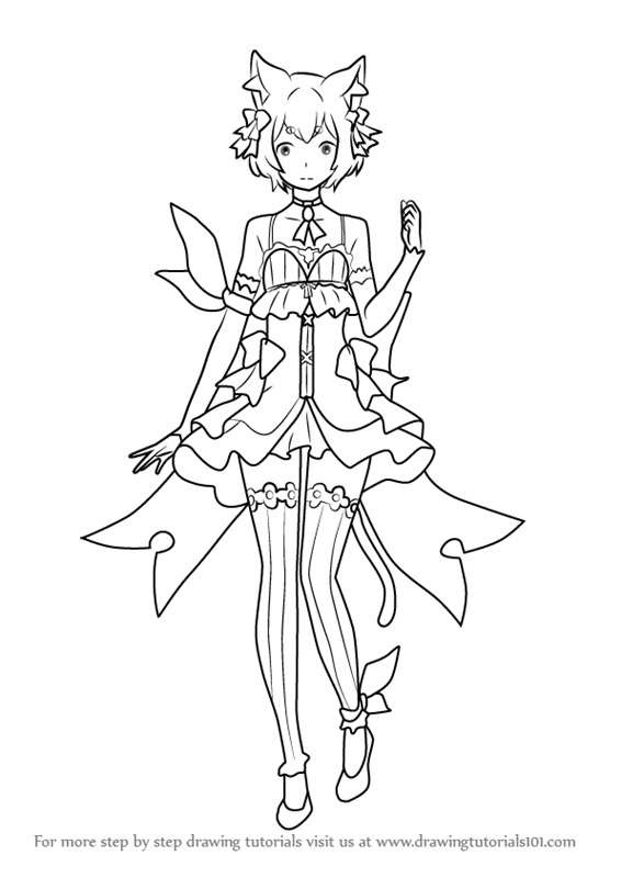 566x800 Learn How To Draw Ferris From Re Zero (Rezero) Step By Step