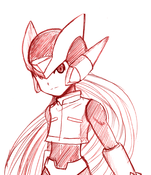 600x697 Rockman Zero By Azelilia