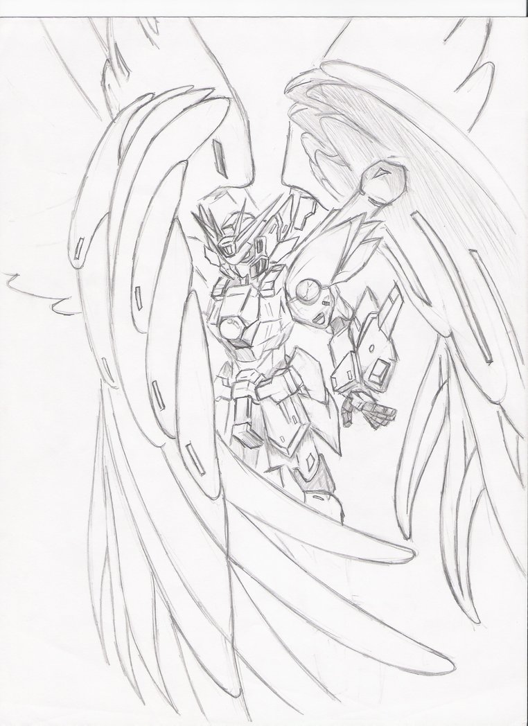 762x1048 Wing Gundam Zero Custom By Mobiuszero