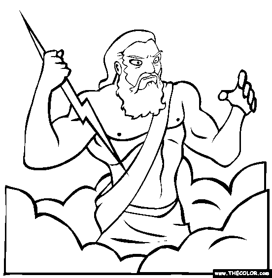 552x565 Zeus Coloring Sheet Hades Coloring Sheet