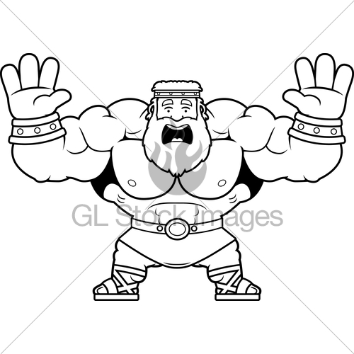 500x500 Cartoon Zeus Scared Gl Stock Images