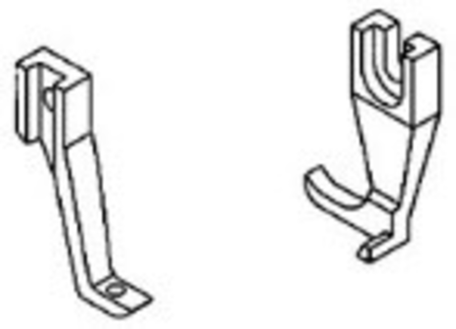 1526x1100 Industrial Sewing Machine Zipper Feet For Top Amp Bottom Feed Machines