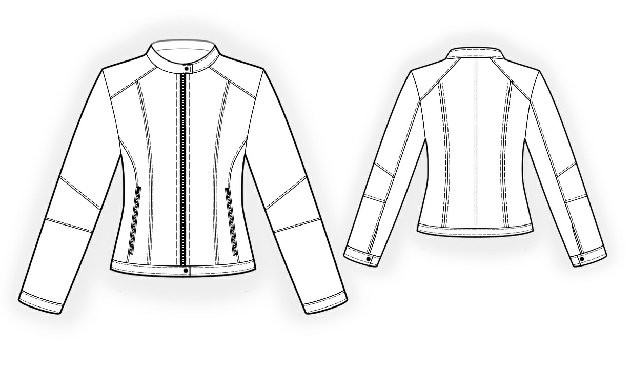 1231x759 Jacket With Stand Collar