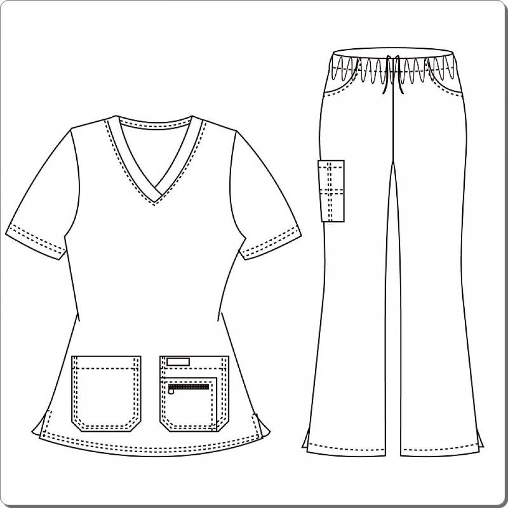 1000x1000 Medical Uniforms, Medical Scrubs Designed Zipper Pocket Set