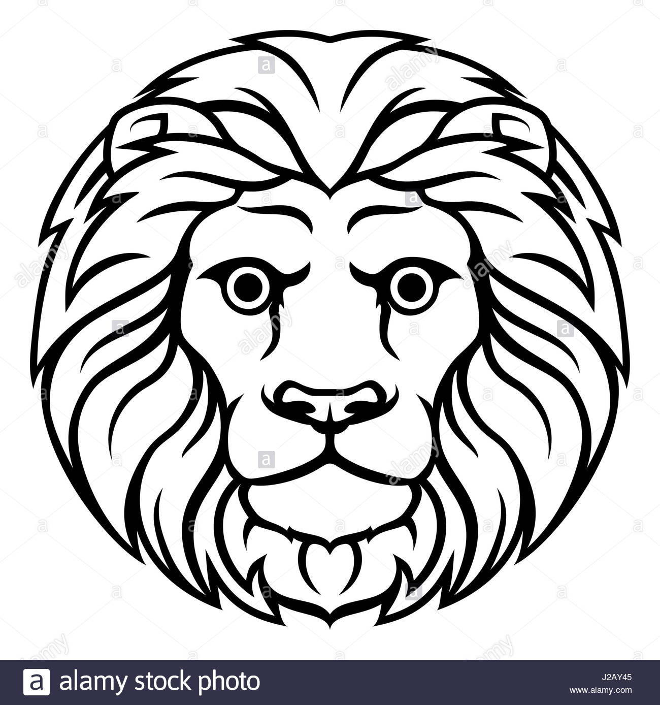 1300x1388 Astrology Horoscope Zodiac Signs, Circular Leo Lion Symbol Stock