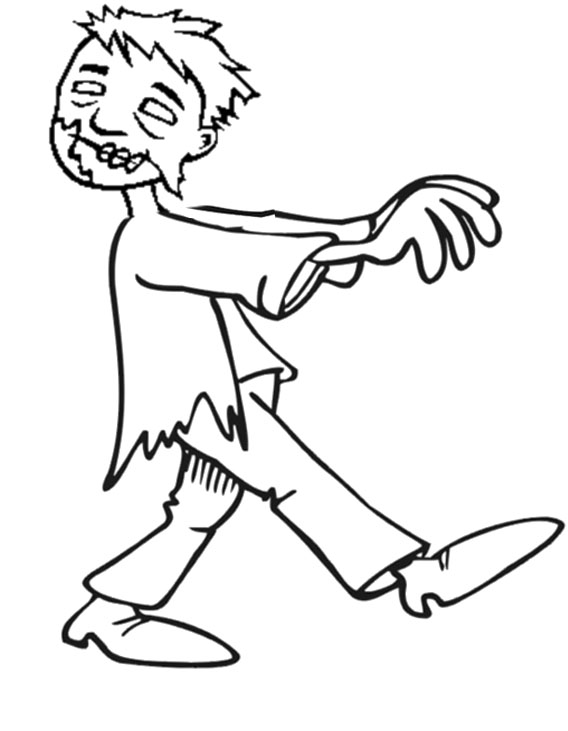 568x731 Zombie Kids Coloring For Kids