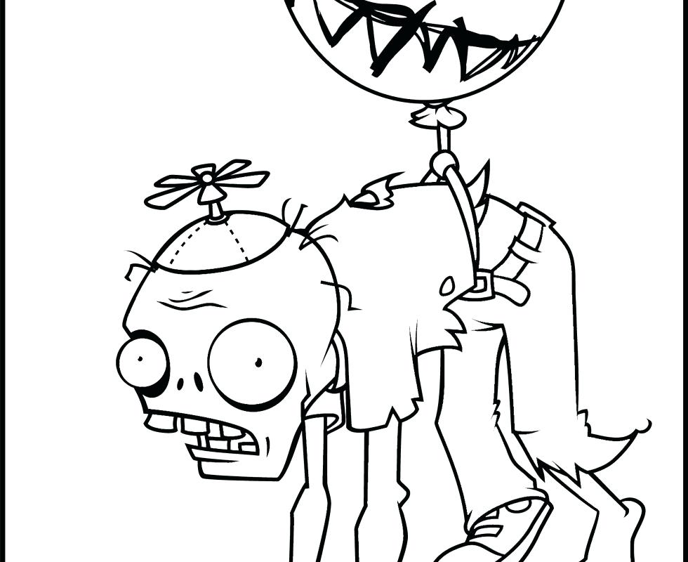 980x800 Zombie Printable Coloring Pages Plants Vs Zombies Coloring Pages