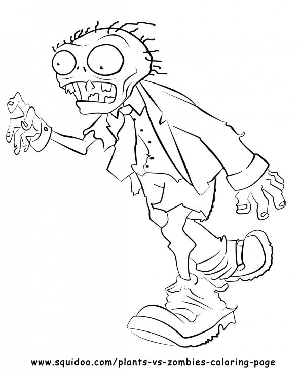 590x737 Plants Vs Zombies Coloring Pages For Kids