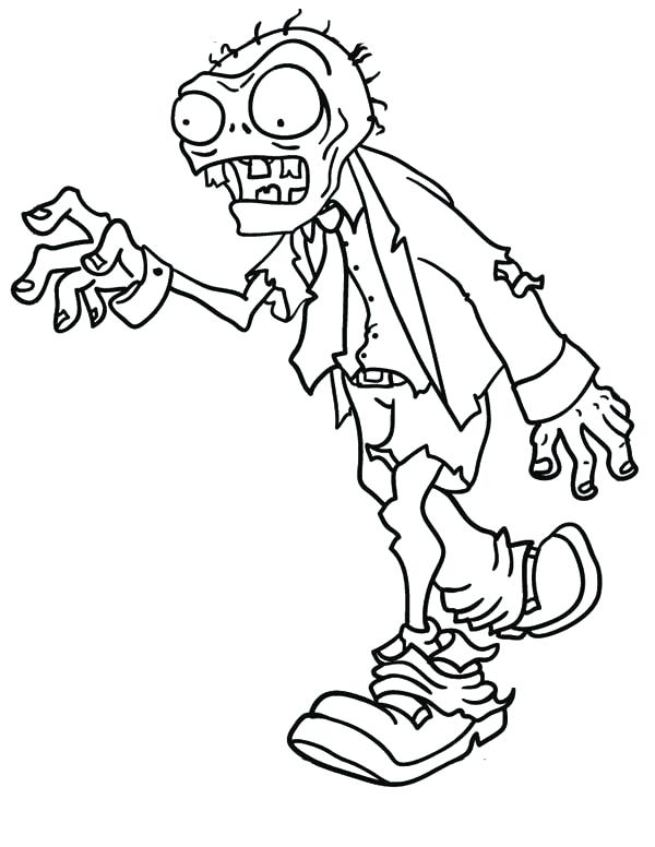 600x776 Coloring Pages For Kid Zombie Printable Coloring Pages Coloring