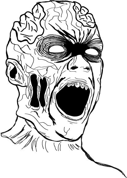 412x575 Gallery 91 Inc. Zombie Face