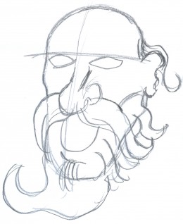 260x318 How Draw A Zombie Santa Face ~ Drawing And Paint